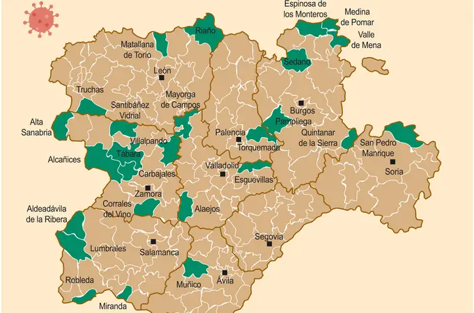 Estas son las 26 zonas básicas de salud de Castilla y León que pasarán a la fase 1 el lunes