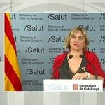 La consellera de Salud de la Generalitat, Alba Vergés, en rueda de prensa telemática@GOVERN09/05/2020