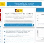 La página web que simula una autoevaluación del COVID19