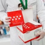 Las mascarillas KN95 que la Comunidad de Madrid comenzará a distribuir en las farmacias a partir de mañana