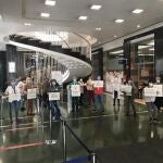 Protesta sindical en el Hospital de Cruces