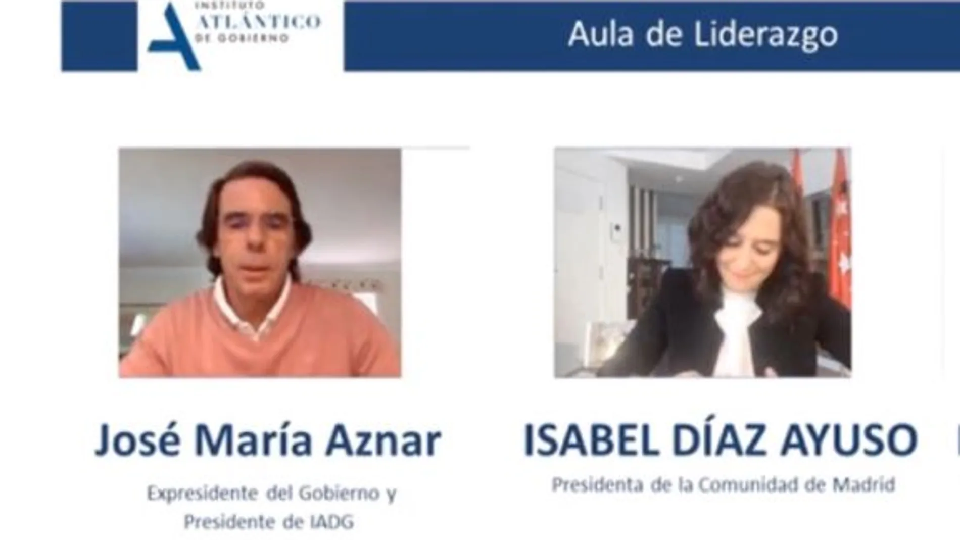 Aznar apoya a Ayuso ante los ataques que está recibiendo