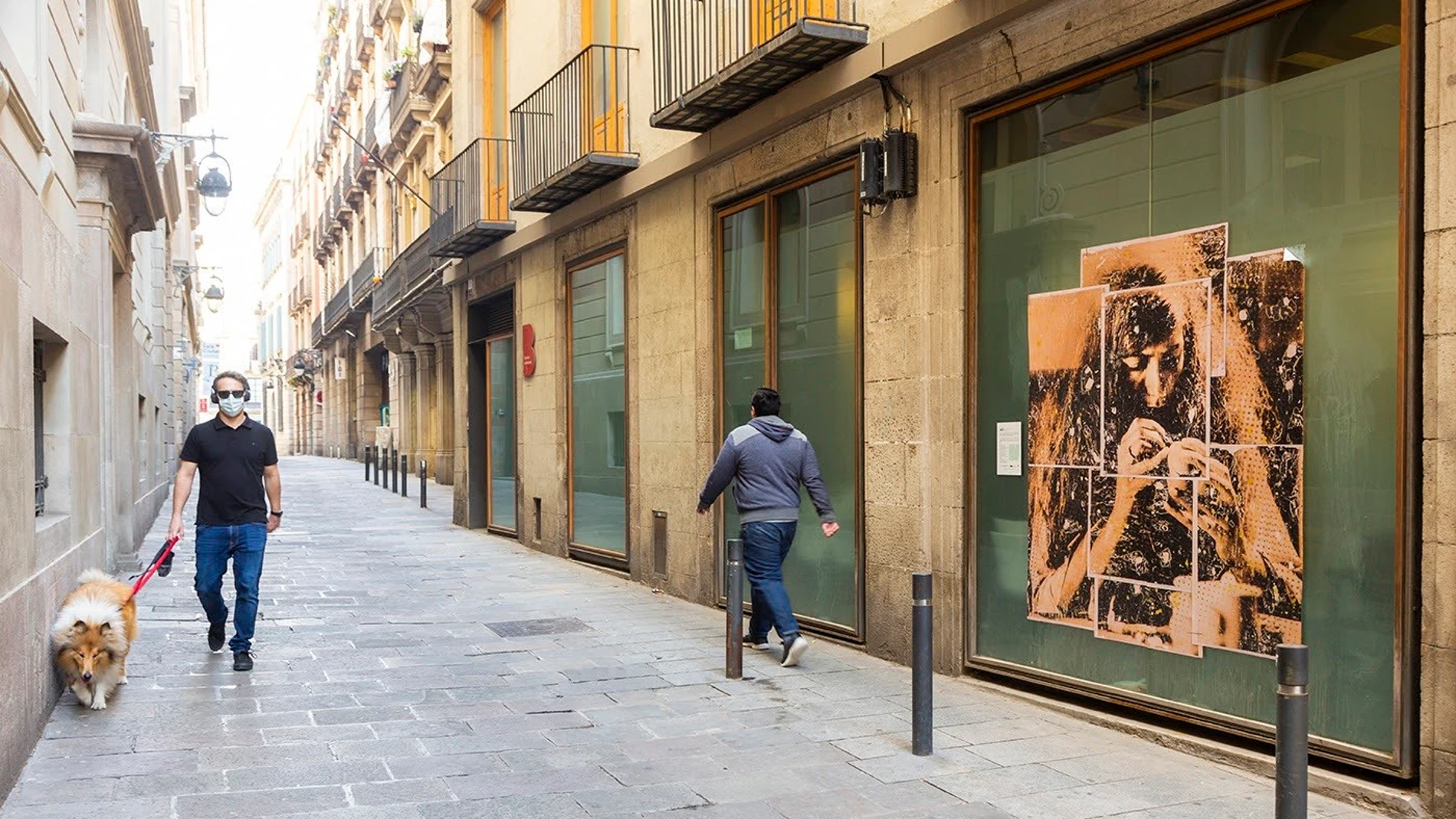 El Gótico de Barcelona acoge un proyecto artístico contra la violencia machista