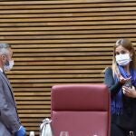 Los diputados del PP Elisa Díaz y Miguel Barrachina