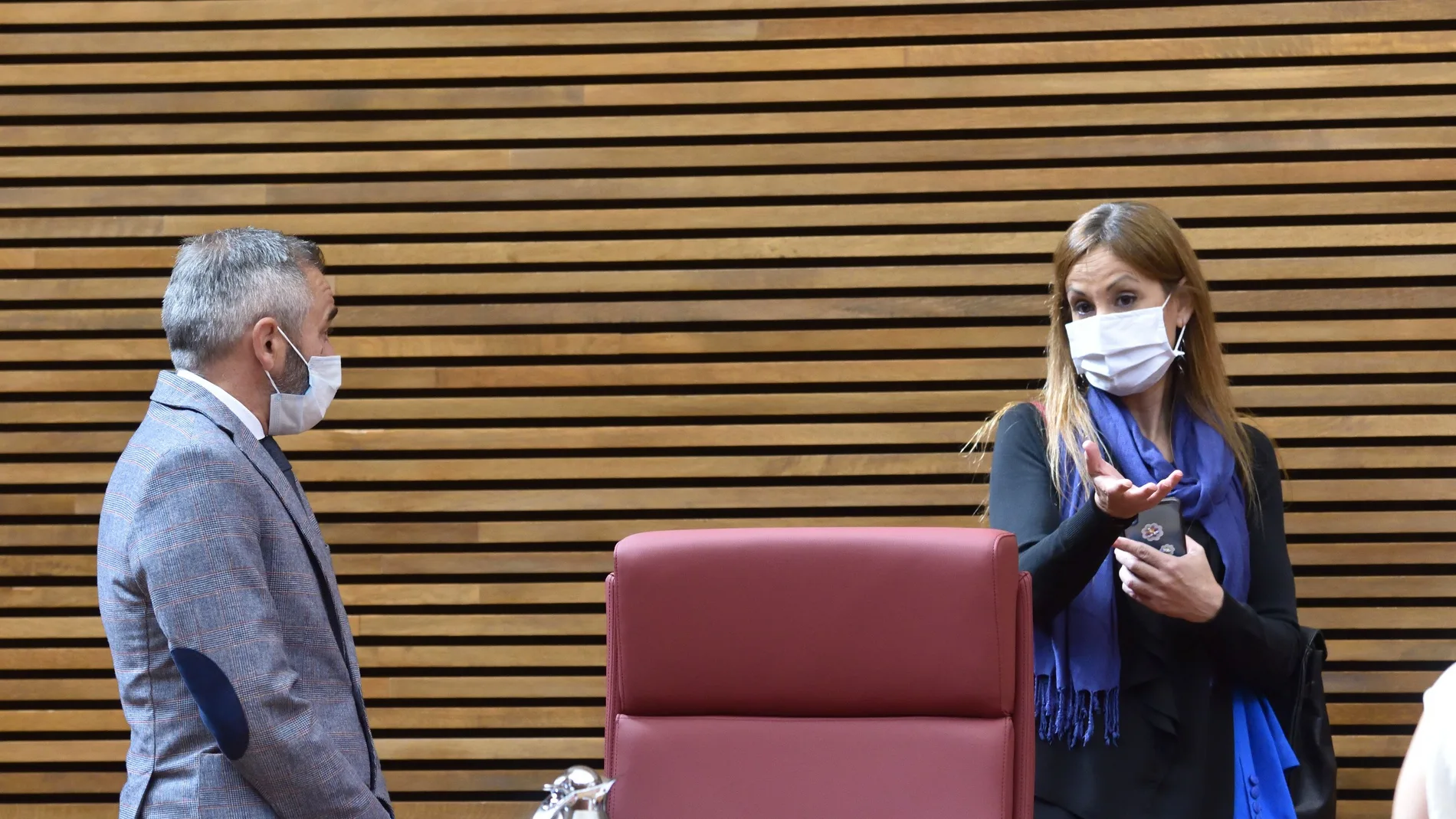Los diputados del PP Elisa Díaz y Miguel Barrachina
