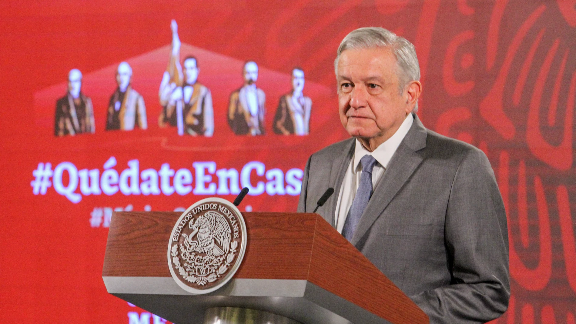 Mexican President daily press conference in Mexico