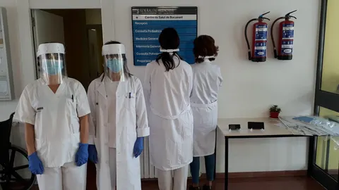 El equipo médico del centro de salud de Bocairent (Valencia)