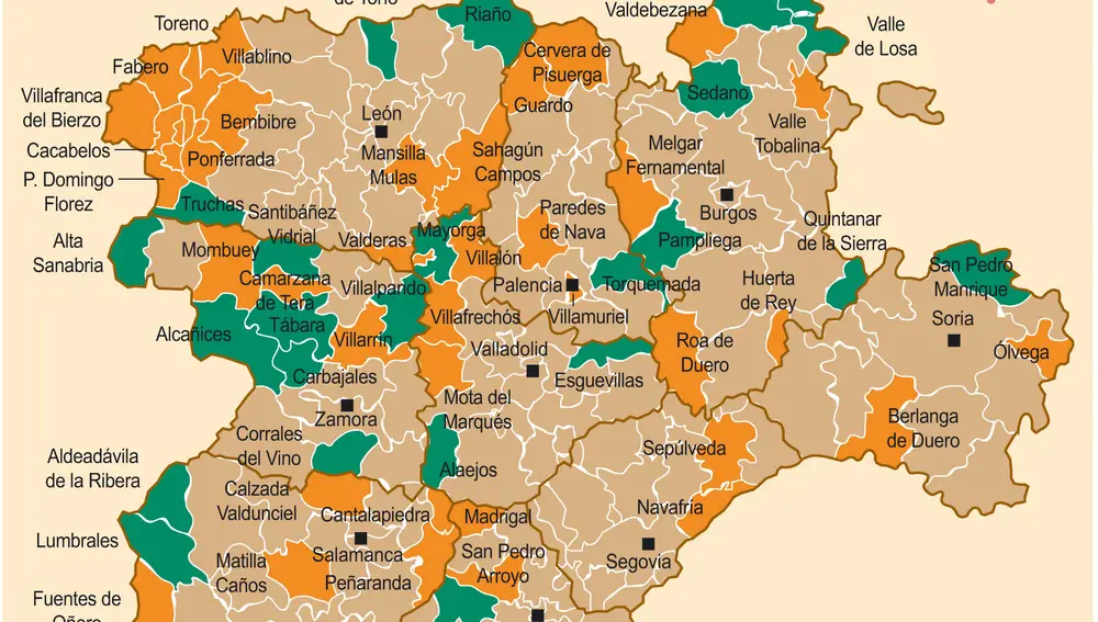 Nuevas zonas básicas para la fase 1 en Castilla y León