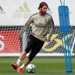 El defensa del Real Madrid Sergio Ramos