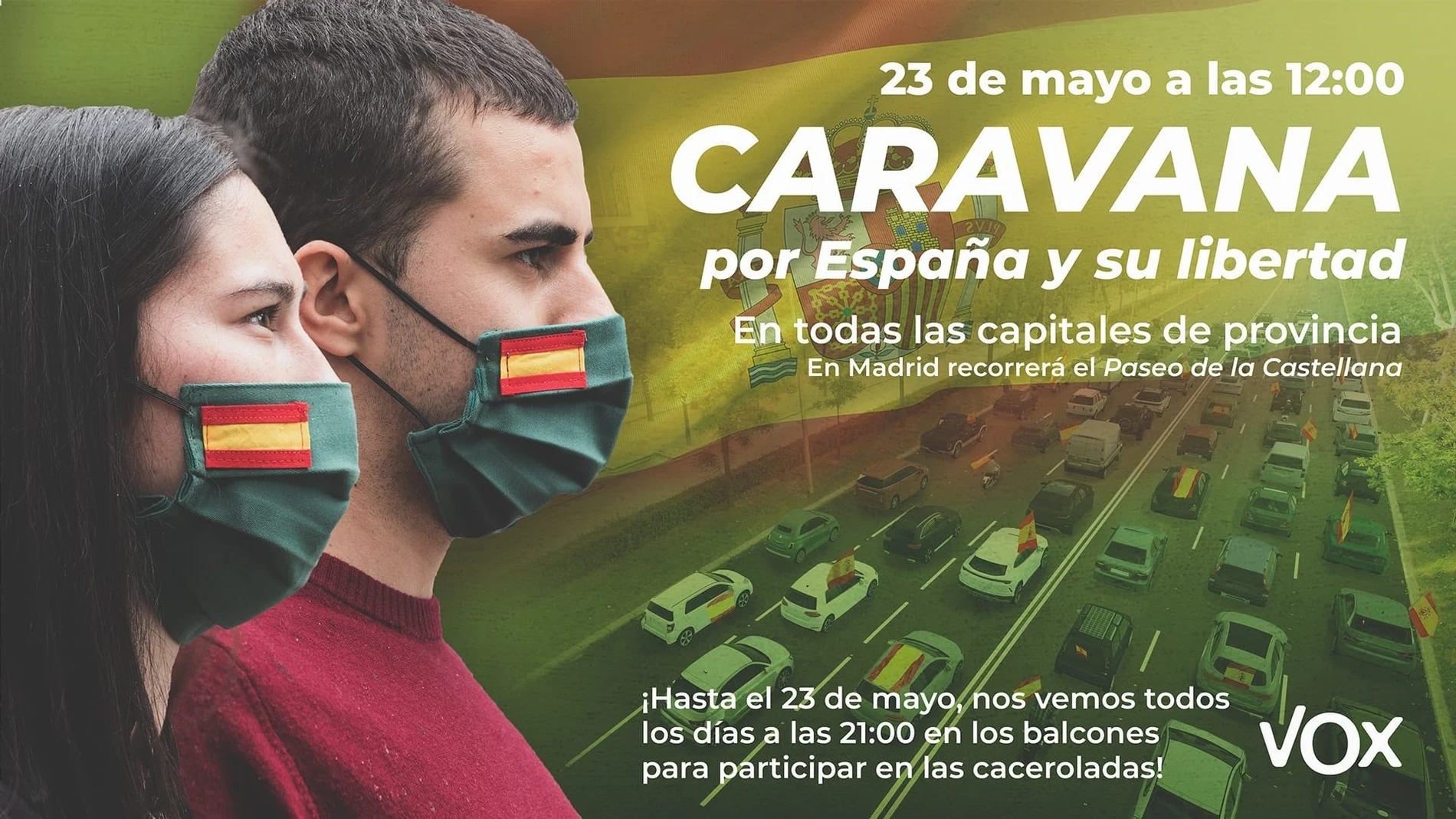 VOX León se suma a la caravana-manifestación convocada para el 23 de mayo