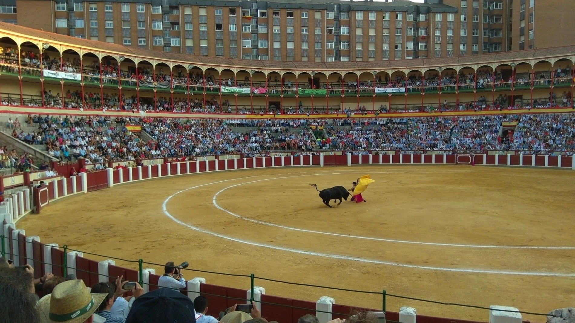 Plaza de Toros de Valladolid durante uno de los festejos de la Feria.