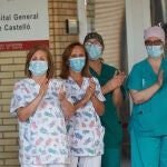 Varios sanitarios trabajadores del Hospital General Universitario de Castellón