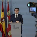 El presidente de Castilla y León, Alfonso Fernández Mañueco, valora la conferencia telemática con Pedro Sánchez