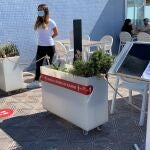 Terraza en el paseo marítimo de Valencia en Fase 1.