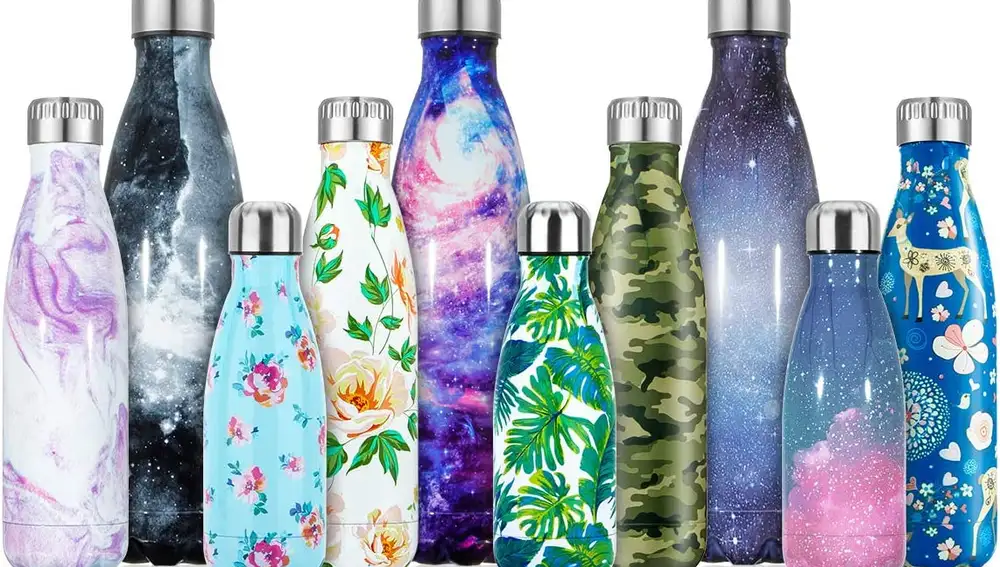 Botellas de agua de diseño
