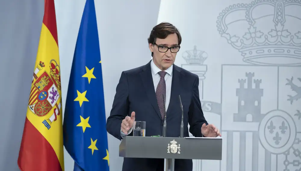 En la imagen, el ministro Salvador Illa