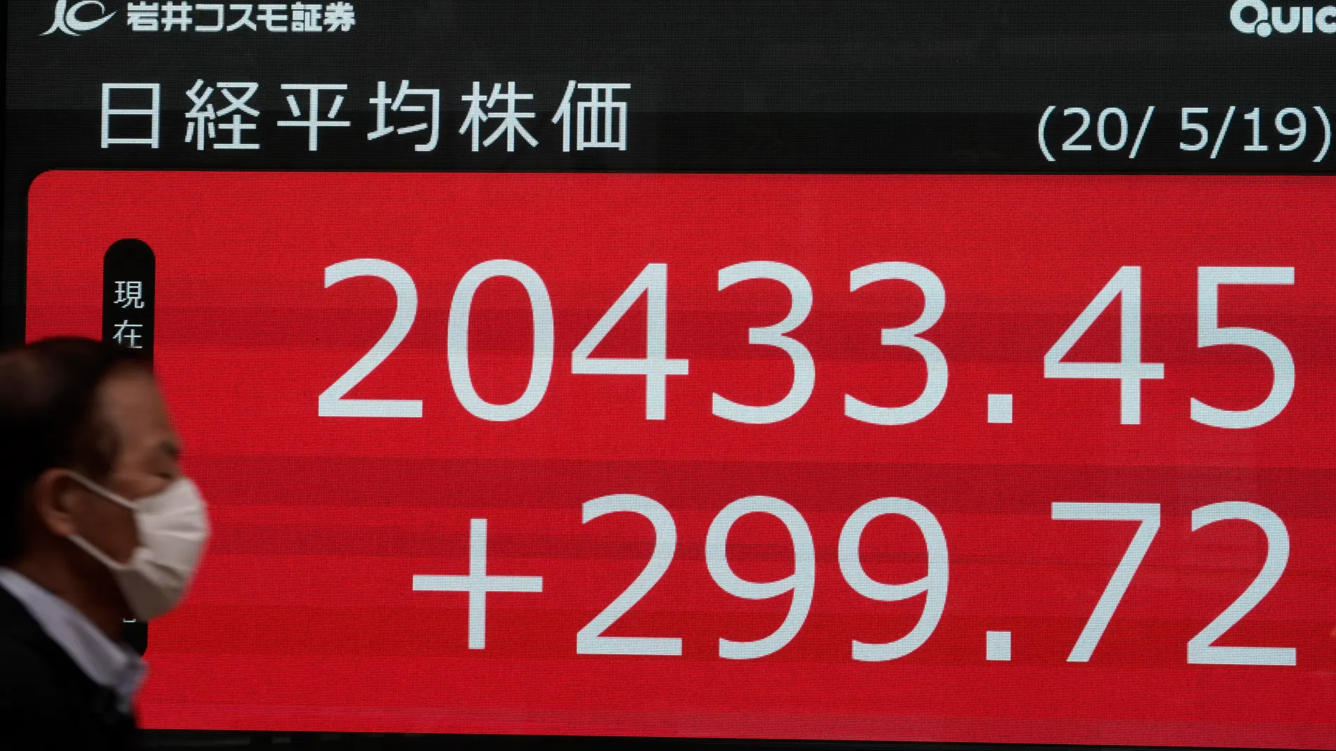 Tokyo stocks briefly rise over 500 points on expectation for COVID-19 vaccine development