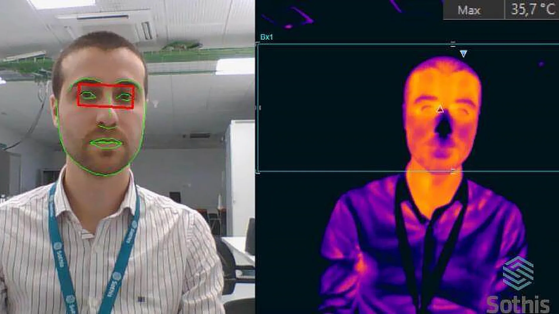 Esta nueva tecnología permite tomar la temperatura a través del lagrimal del ojo