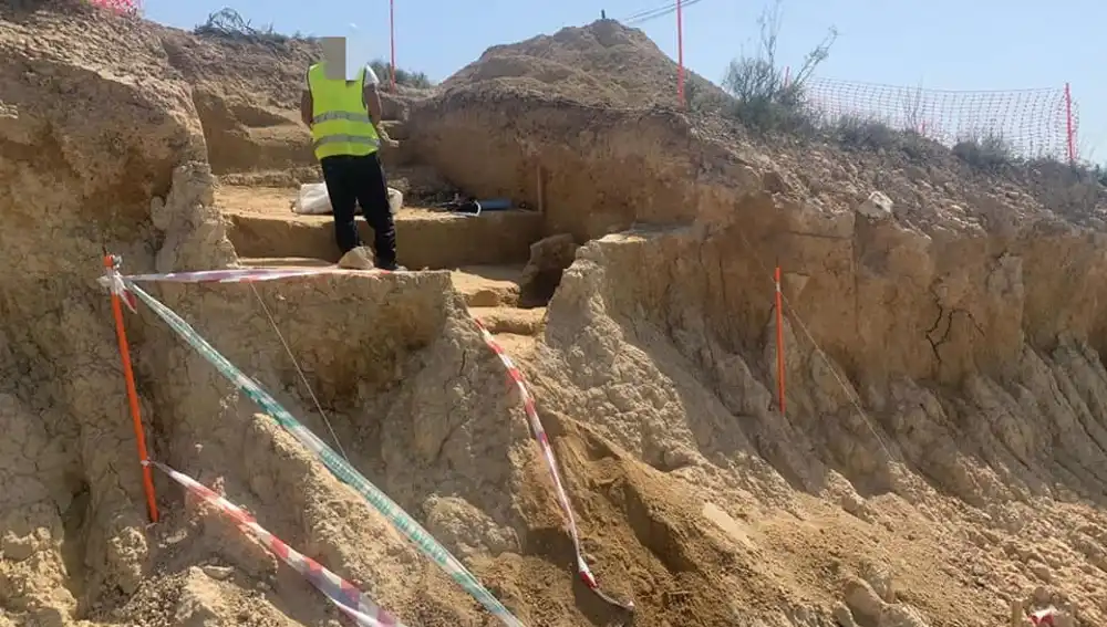 Parte de la excavación en la necrópolis tardorromana de Zeneta