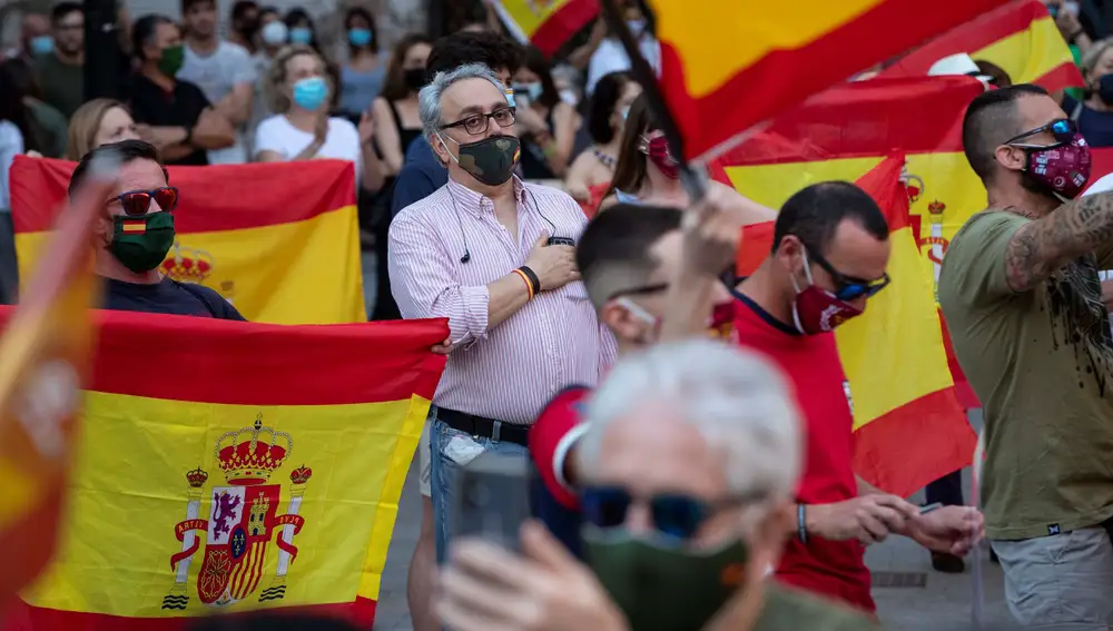 Protesta contra el gobierno en Murcia