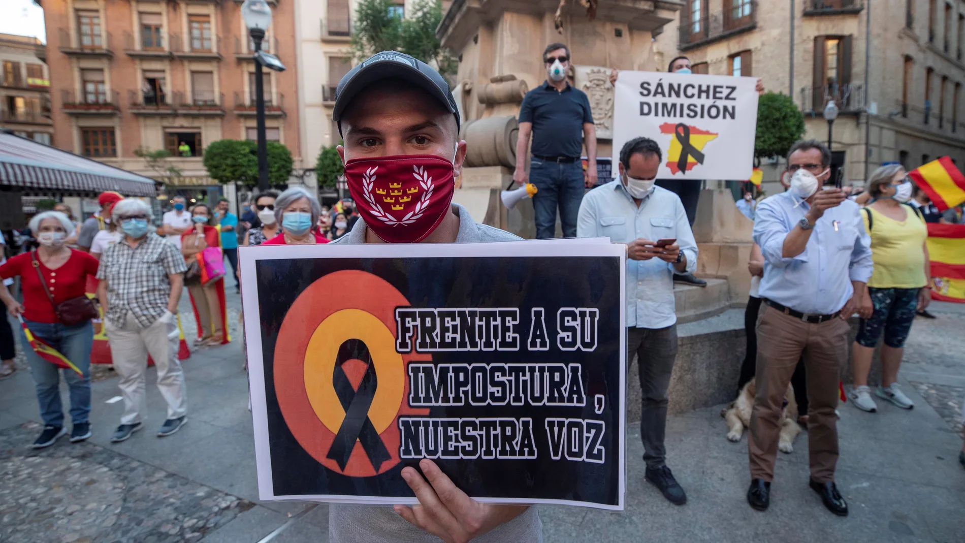 Protesta contra el gobierno en Murcia
