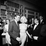 Marilyn Monroe en la fiesta posterior a la celebración del cumpleaños de Kennedy