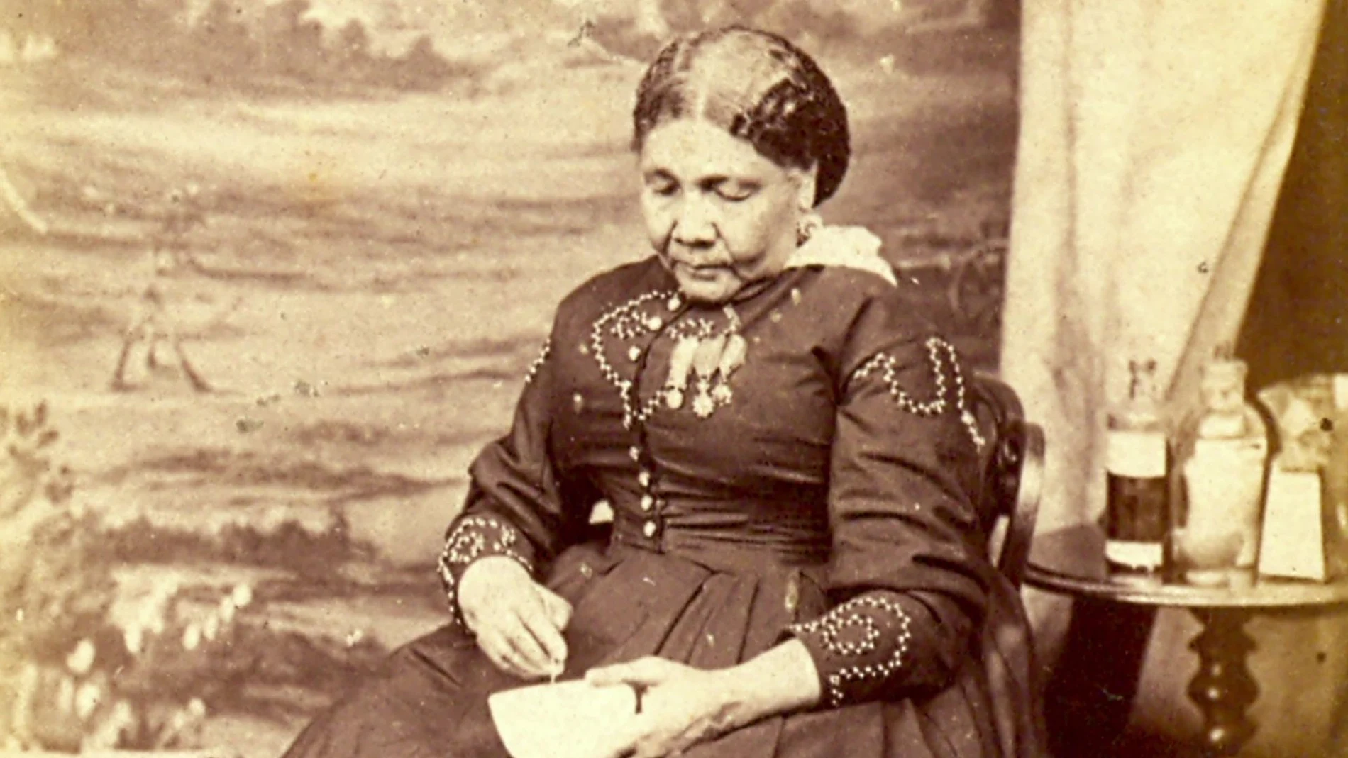 La enfermera Mary Seacole durante la guerra de Crimea