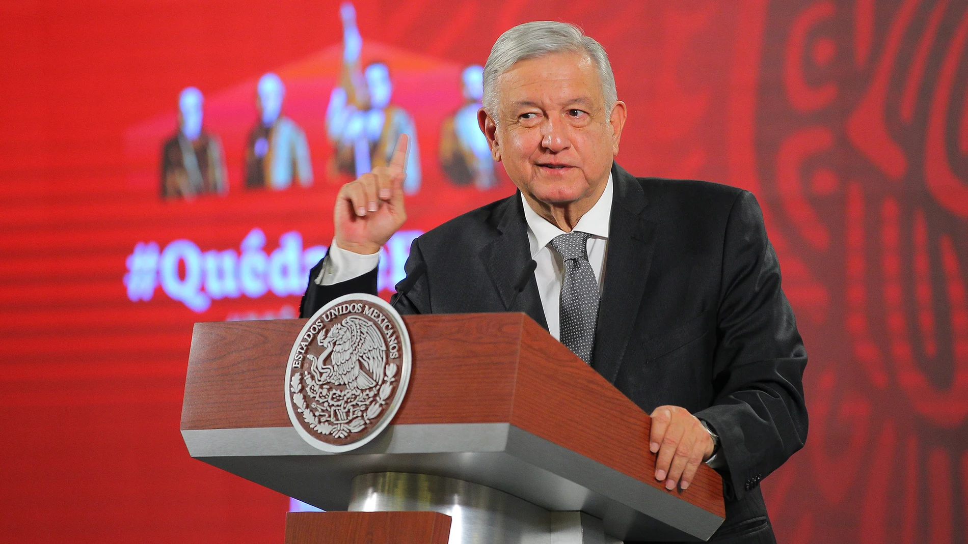 Mexican President daily press conference in Mexico