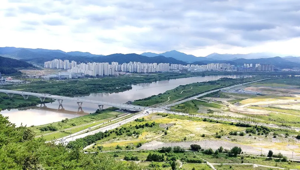 Vista aérea del actual estado de Sejong.