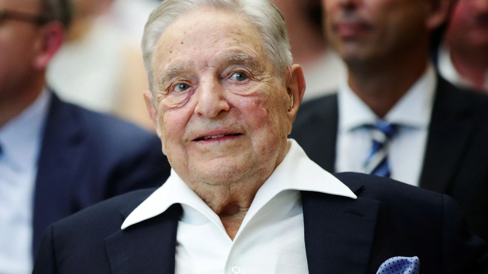 FILE PHOTO: Billionaire investor George Soros is awarded the Schumpeter Prize, an Austrian award for achievement in economics and politics, in Vienna, where the Central European University he funds is opening a new campus after being forced out of his nat