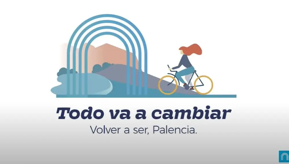 Cartel de la campaña de promoción de la provincia de Palencia como destino y alternativa de futuro