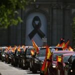 Manifestación en coche promovida por Vox contra la gestión del Gobierno en la pandemia del coronavirus