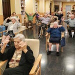Usuarios de la residencia San Julián y San Quirce Barrantes, en Burgos