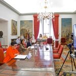 La ministra de Asuntos Exteriores, Arancha González Laya, asiste a una conferencia internacional de solidaridad con los refugiados y migrantes venezolanos, que ha sido coordinada por España y la UE