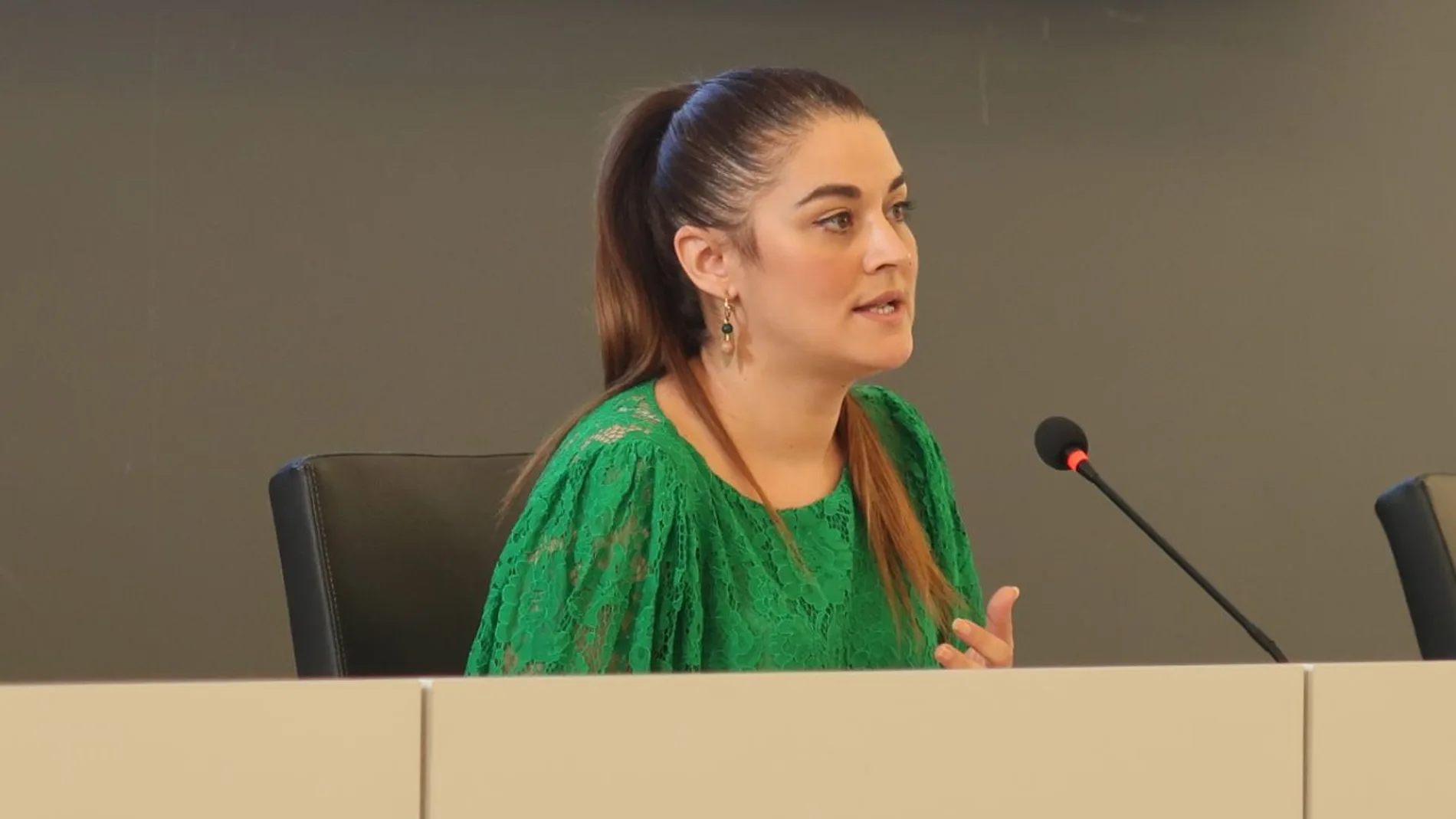 La consellera de Agricultura, Mireia Mollà, hoy durante la presentación de la ley