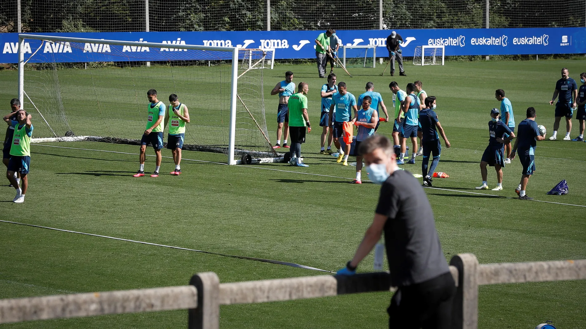 Entrenamiento en grupo del Eibar