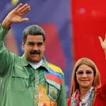 Maduro y Cilia Flores