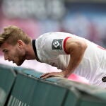 Timo Werner con el Leipzig.