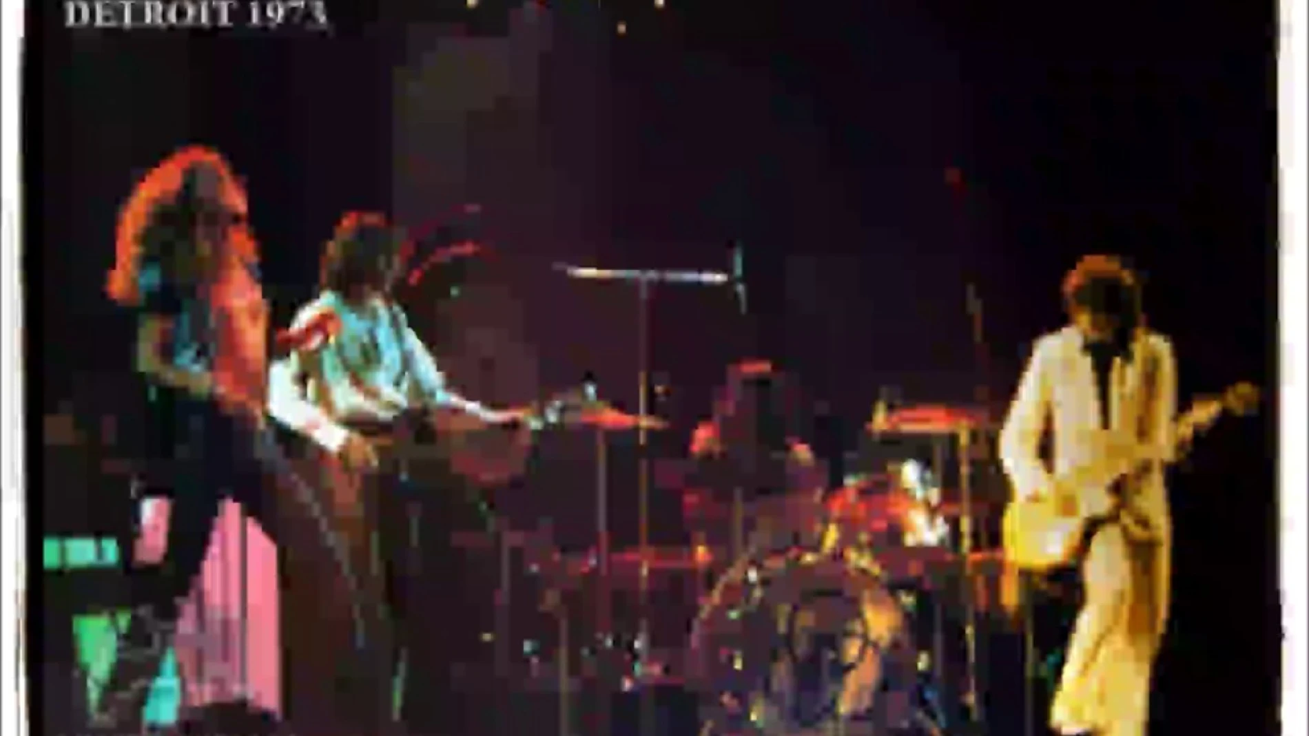 Led Zeppelin, en Detroit, en 1977. La entrada costaba diez dólares