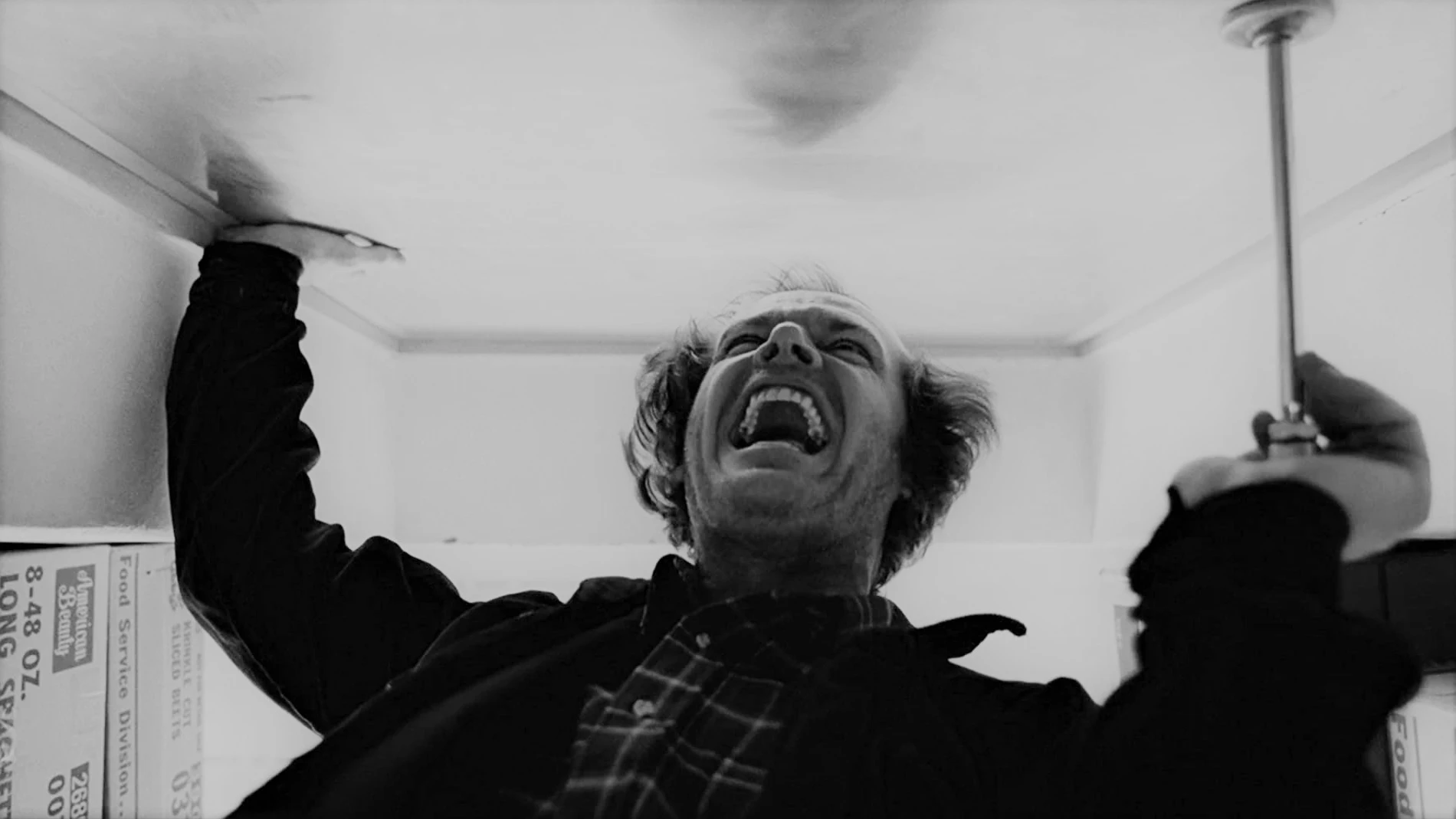 Jack Nicholson en un fotograma de "El resplandor"
