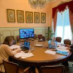 Miguel Ángel de Vicente preside el Pleno telemático de la Diputación de Segovia