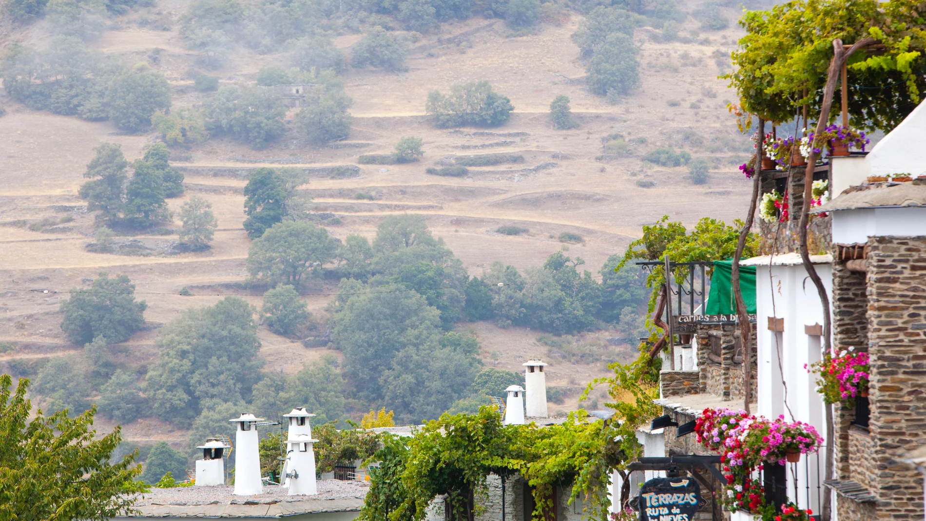 Vista panorámica de Pampaneira