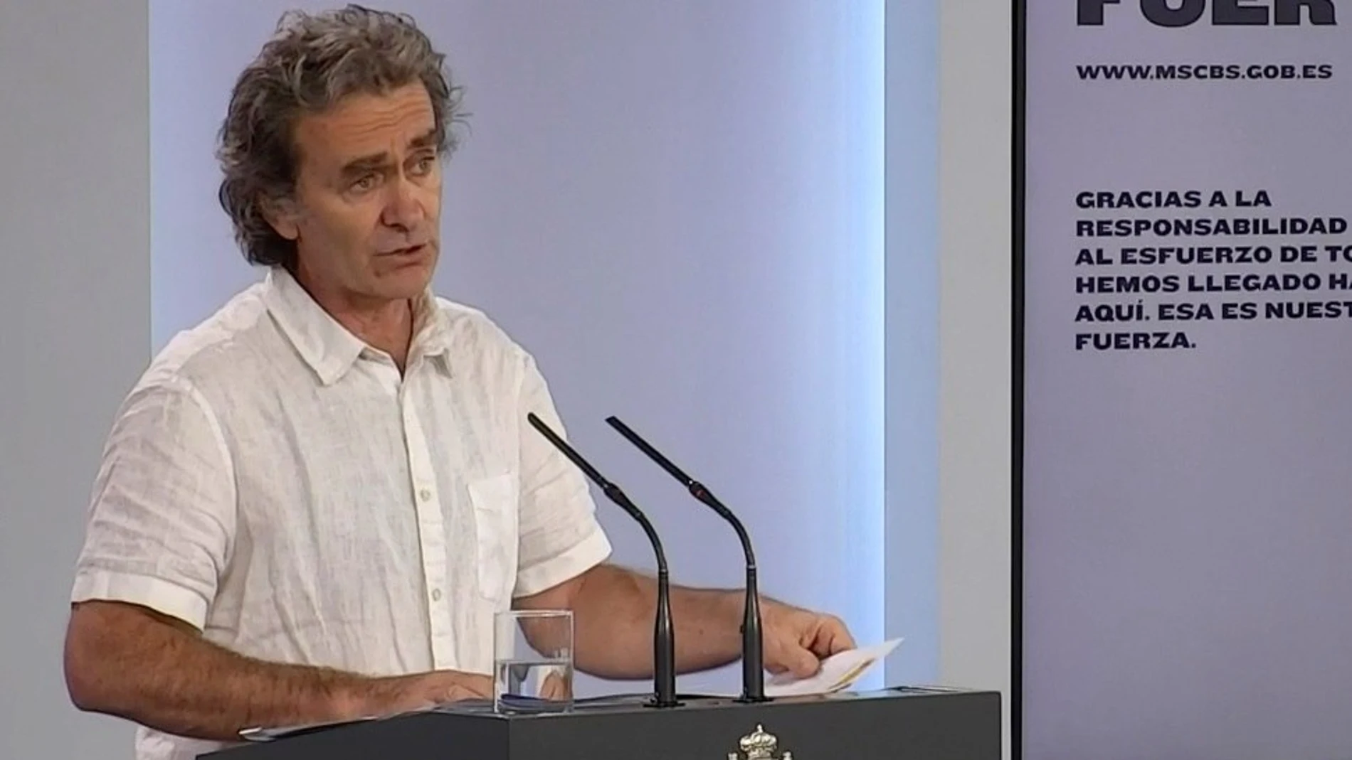 Rueda de prensa de Fernando Simón