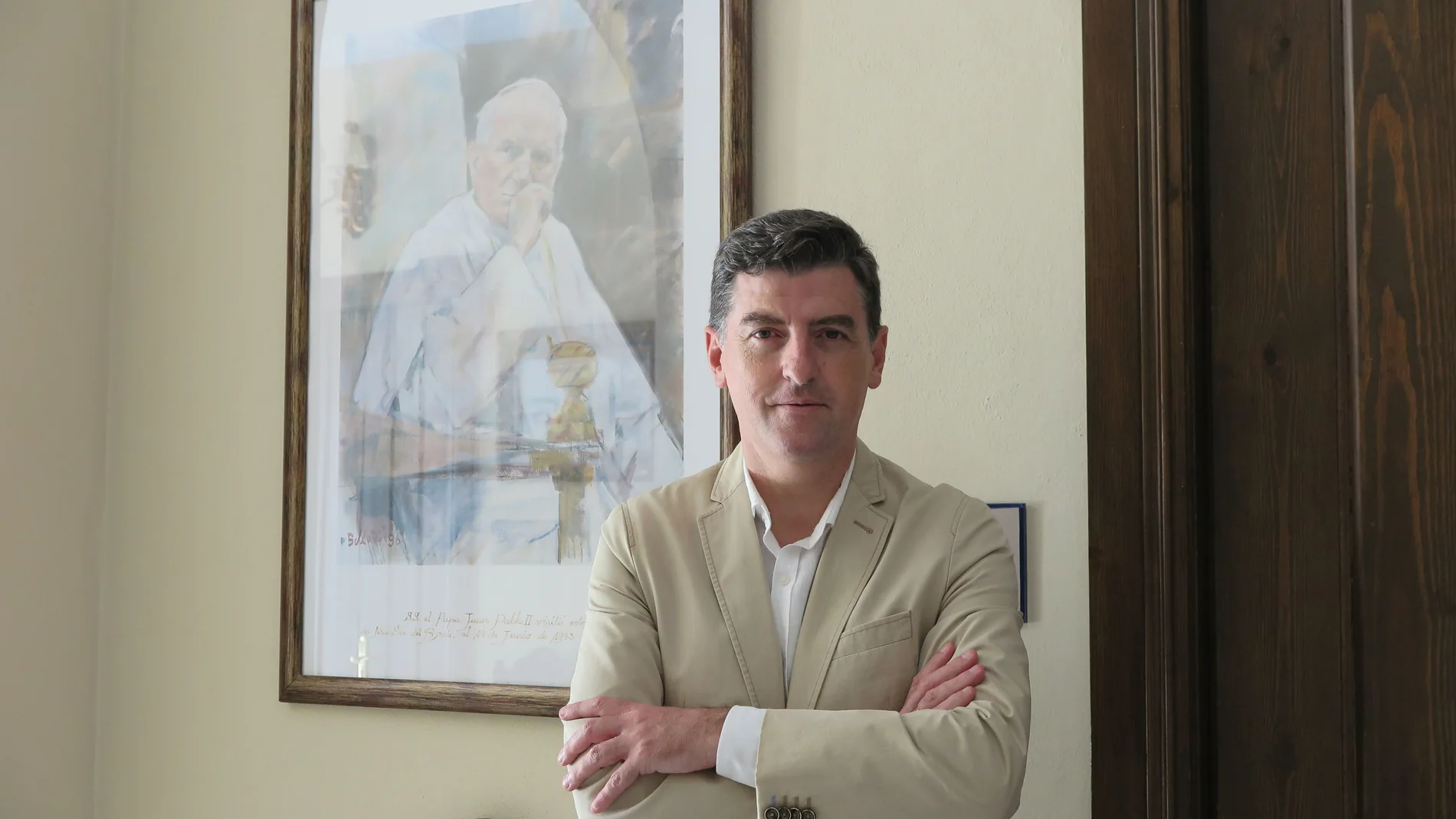Santiago Padilla, presidente de la hermandad matriz de Almonte