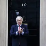 El &quot;premier&quot; británico, Boris Johnson, ayer en el número10 de Downing Street, en Londres