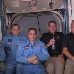Los astronautas se han reunido en la Estación Espacial