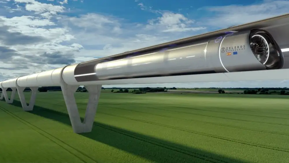 Recreación del Hyperloop que está desarrollando Zeleros