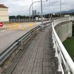 Puente internacional de Salvaterra do Miño, uno de los puntos fronterizos cerrados entre España y Portugal