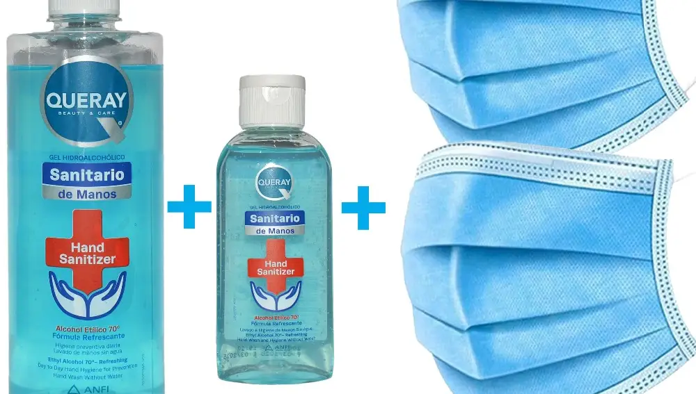 Mascarillas y gel en oferta para evitar coontagios del coronavirus