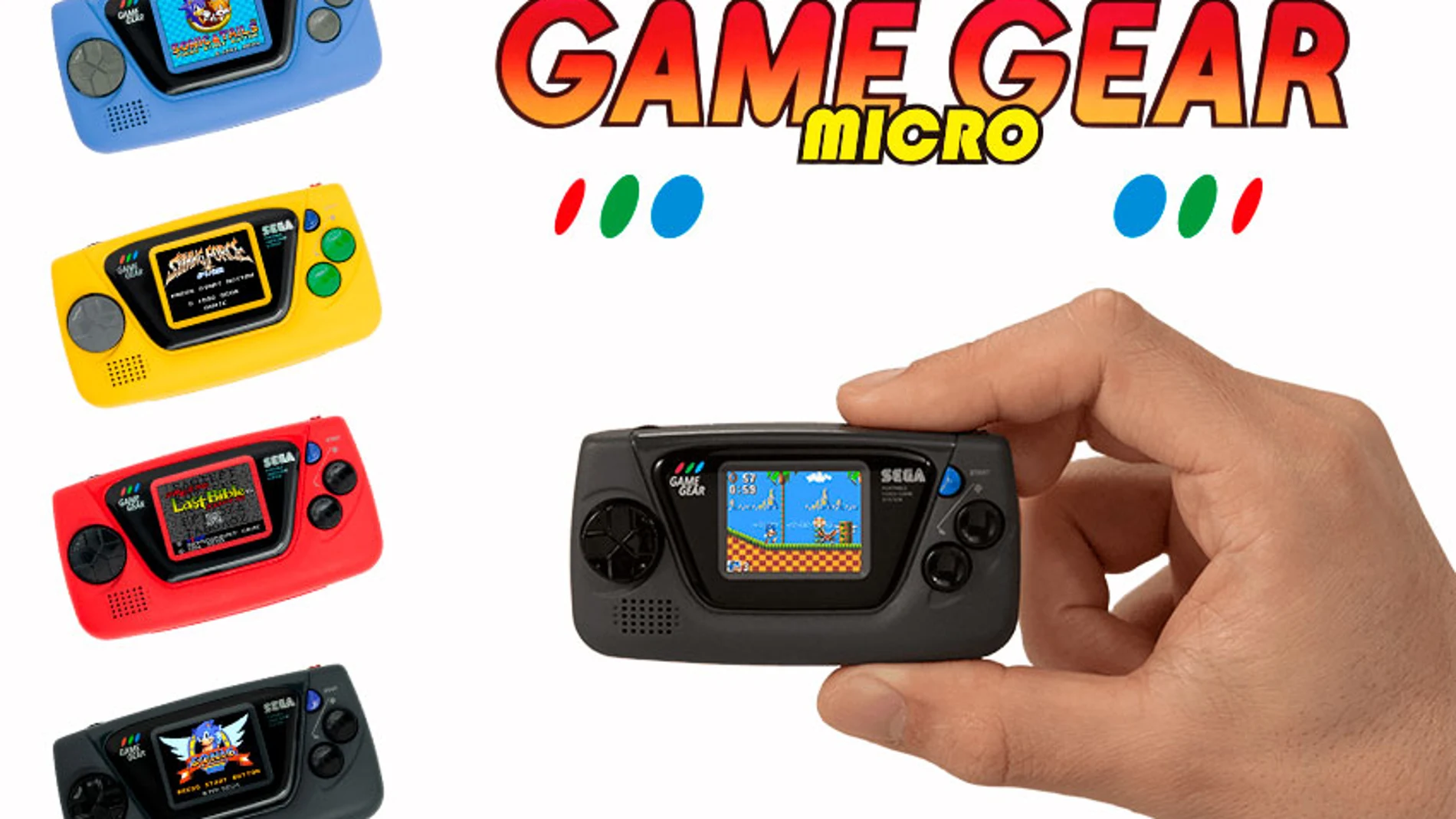 La edición Micro se reduce hasta el 40% con respecto al tamaño de Game Gear original